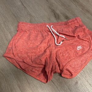 Nike Women's Heathered Red Athletic Shorts